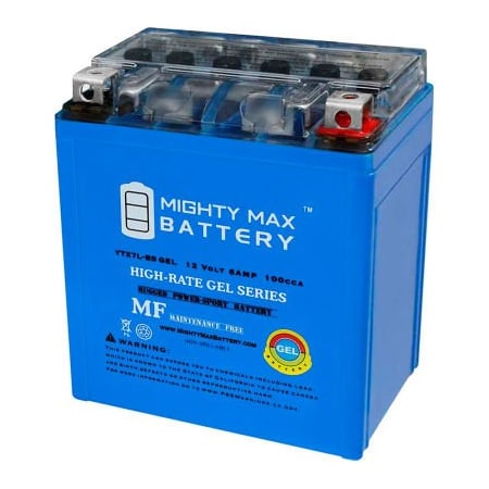 Ecom Group Inc Mighty Max Battery YTX7L 12V 6AH / 100CCA GEL Battery YTX7L-BSGEL